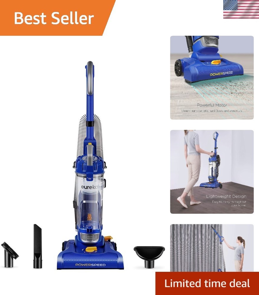 Lightweight Bagless PowerSpeed Upright Vacuum Cleaner – Effortless Home Cleaning