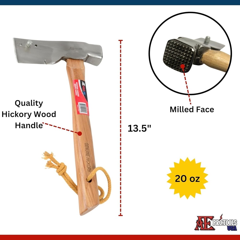 Roofing Hammer - Wooden Handle 20oz