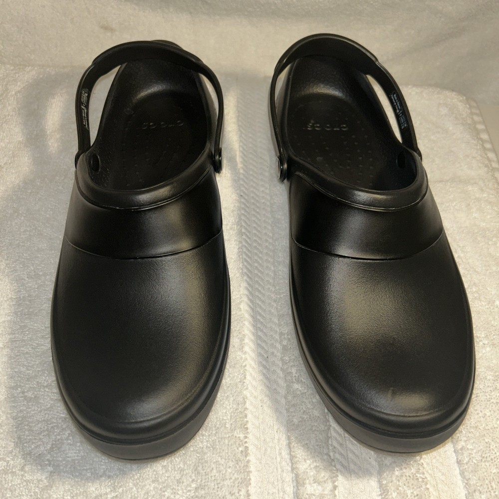 Crocs Women's Mercy Work Clog Size 10 M Preowned Black