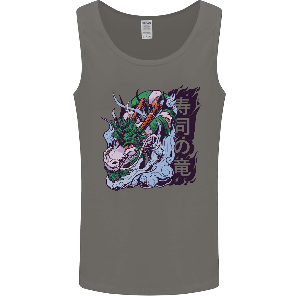 Sushi Dragon Mens Vest Tank Top