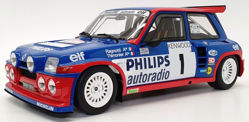 Otto Mobile 1/12 Scale Model Car GO38 UV1 - 1985 Renault R5 Maxi Turbo