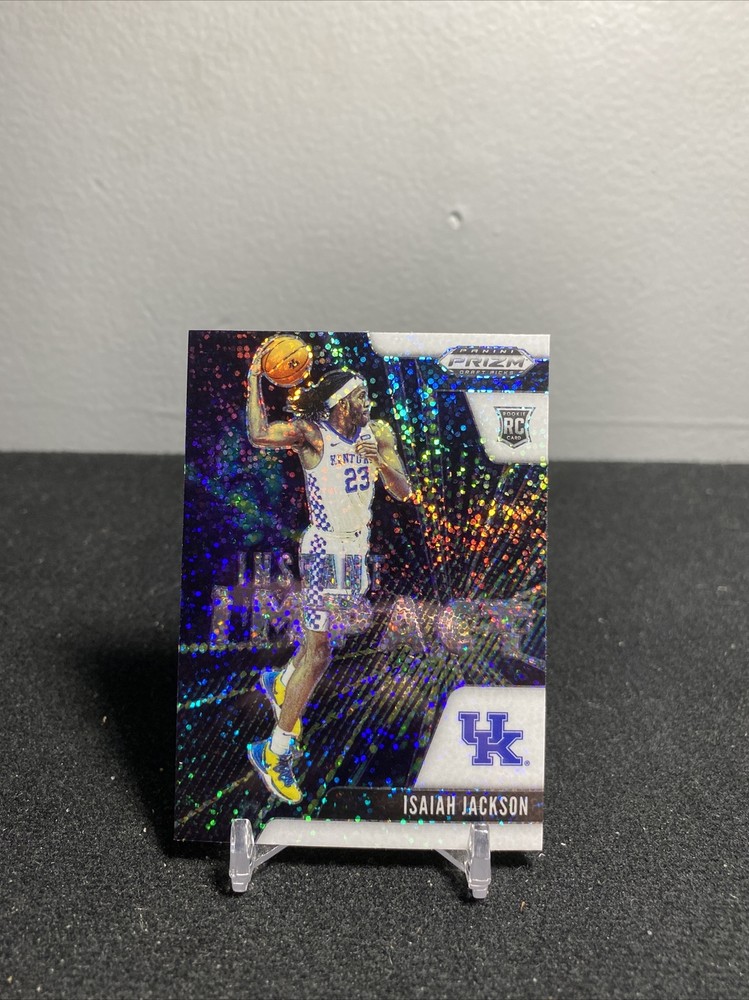Isaiah Jackson Panini Prizm Draft Picks Instant Impact White Sparkle Rookie Card