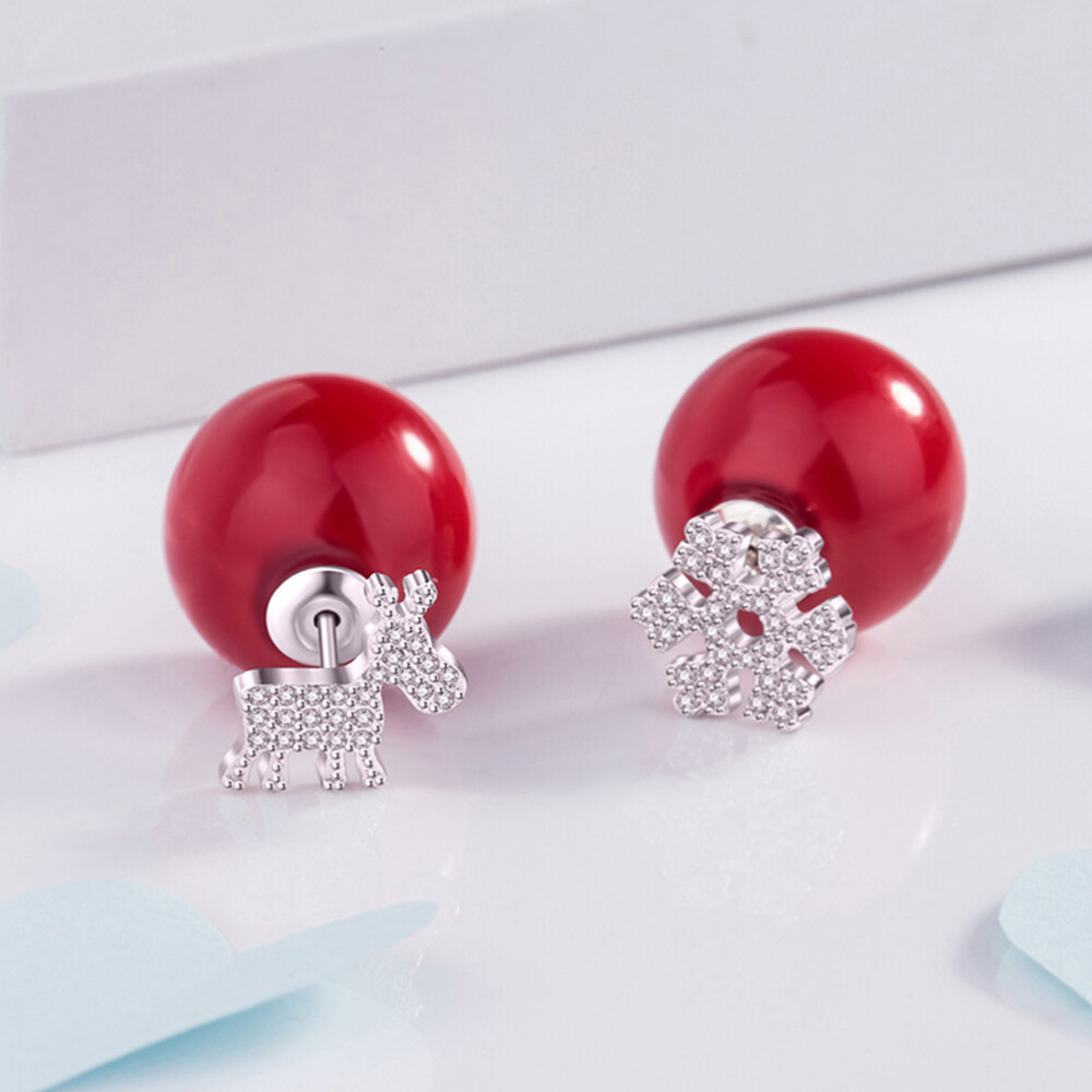 S925 Statement Deer Ear Studs, Perfect Birthday Gift Jewelry