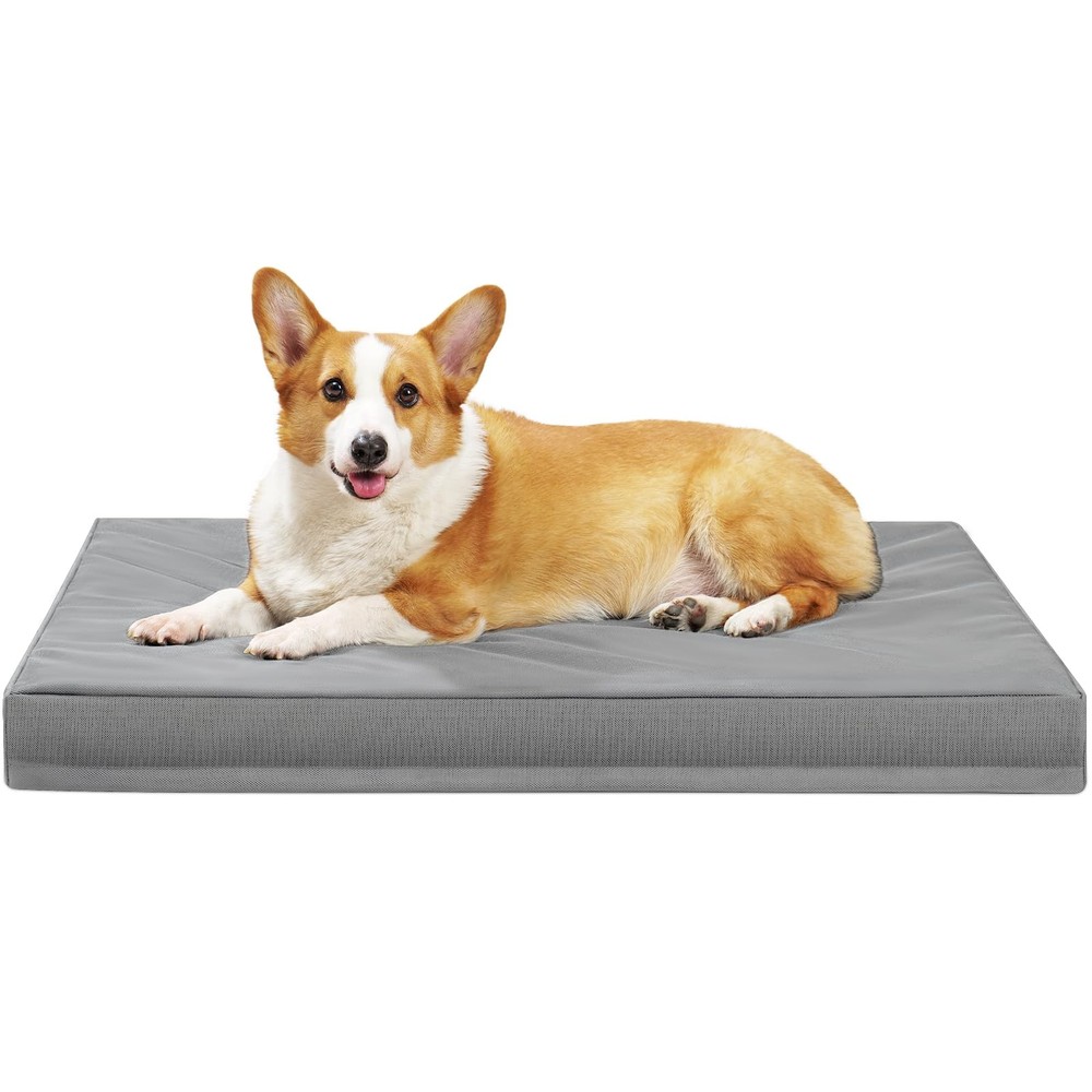 Maihandasi Indestructible Dog Beds for Large Dogs, Orthopedic Memory Grey