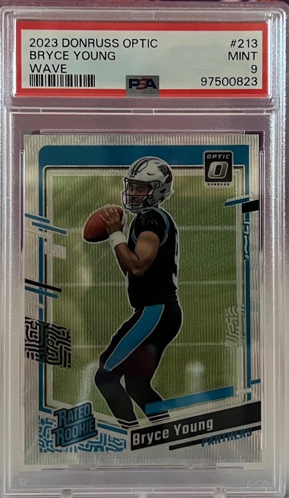 2023 Panini Donruss Optic - Rated Rookie Wave Prizm #213 Bryce Young /300 (RC)