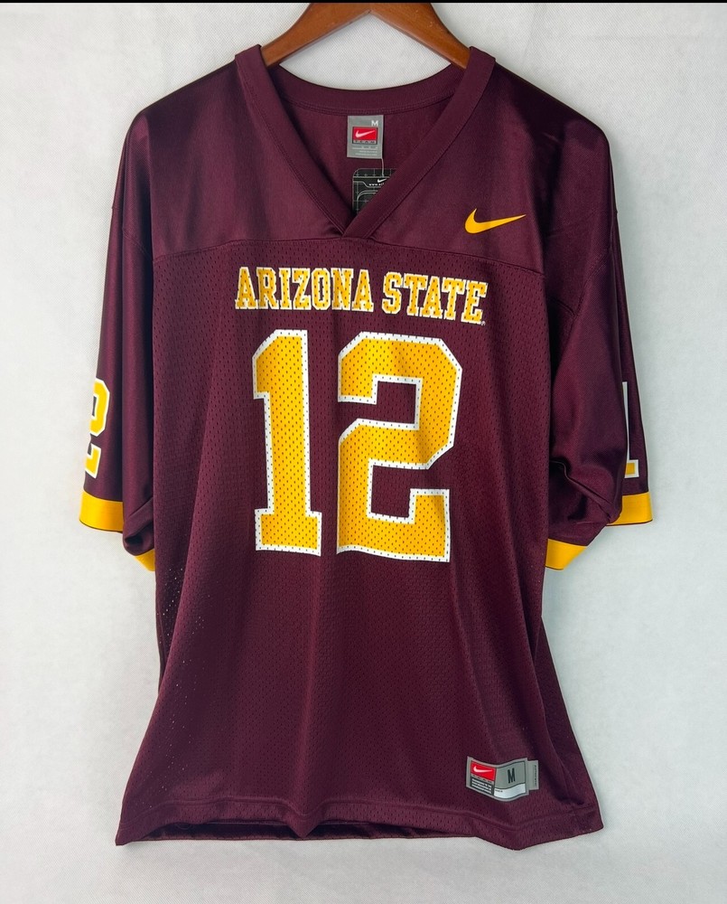 Arizona State Sun Devils Football Jersey Burgundy #12 Large L