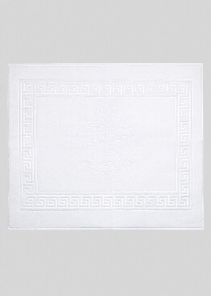 Versace Medusa White Classic Plush Bath Mat Luxury Home Decor