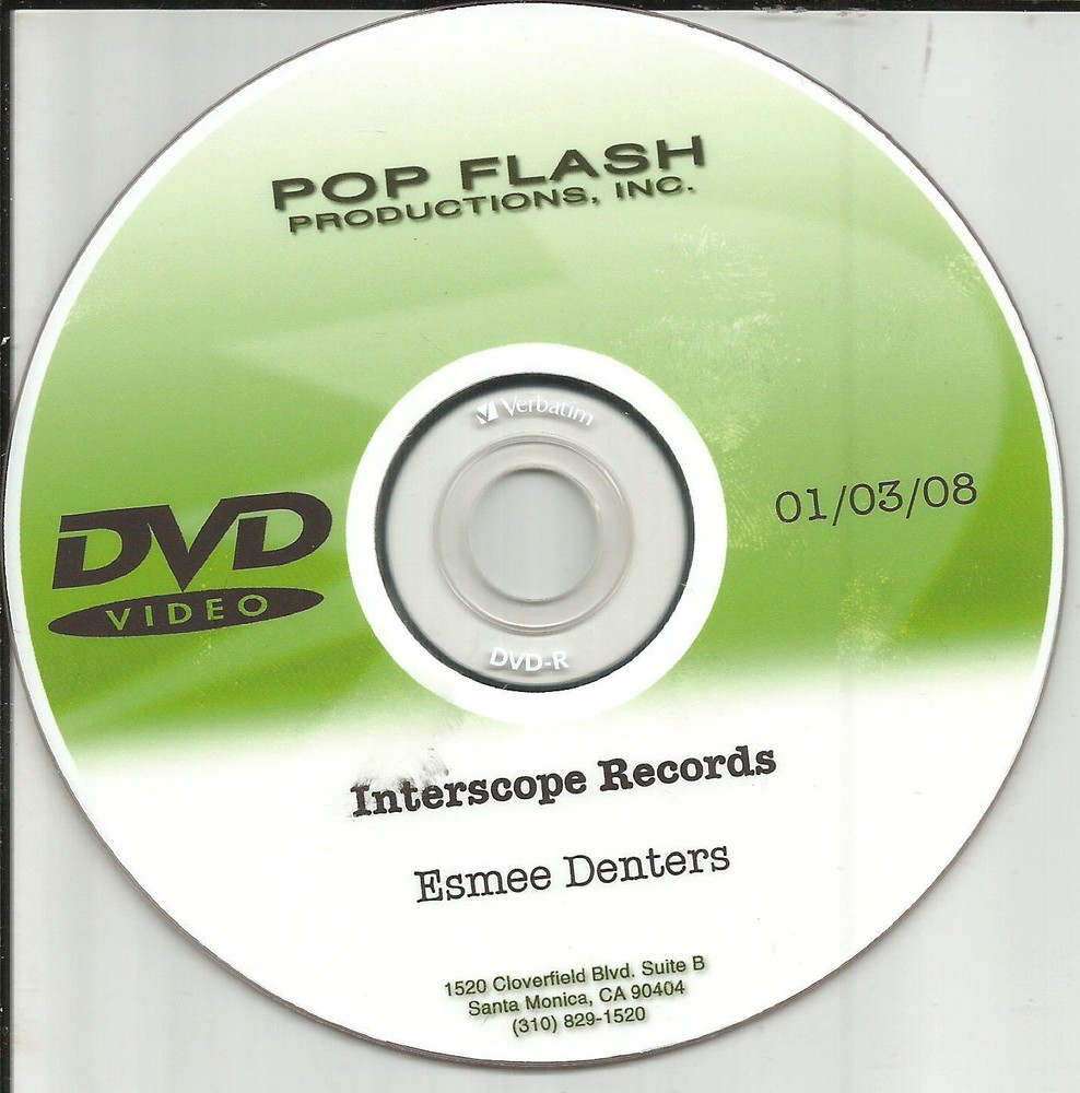 ESMEE DENTERS w/ CANDID MOMENTS & INTERVIEW w/ STUDIO REHEARSALS PROMO DVD VIDEO