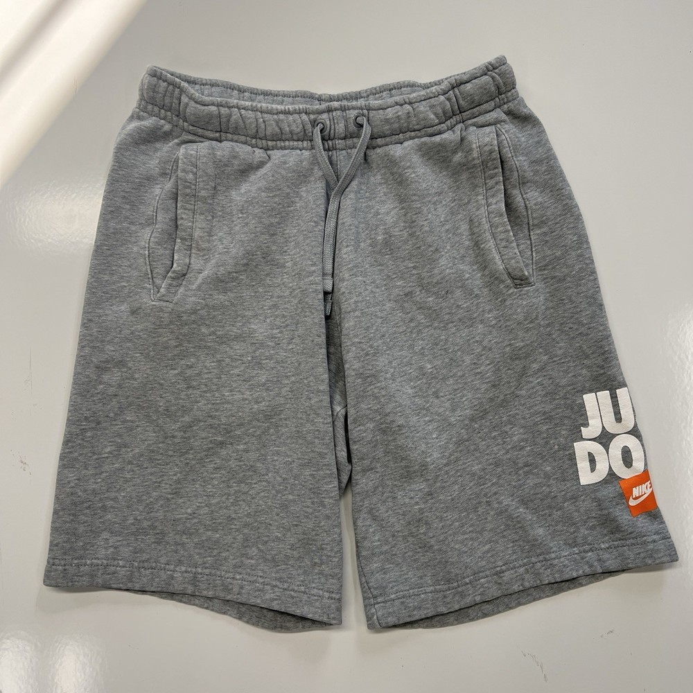 Nike Just Do It Shorts Mens Small Gray Fleece JDI Sweat Athletic Casual Logo