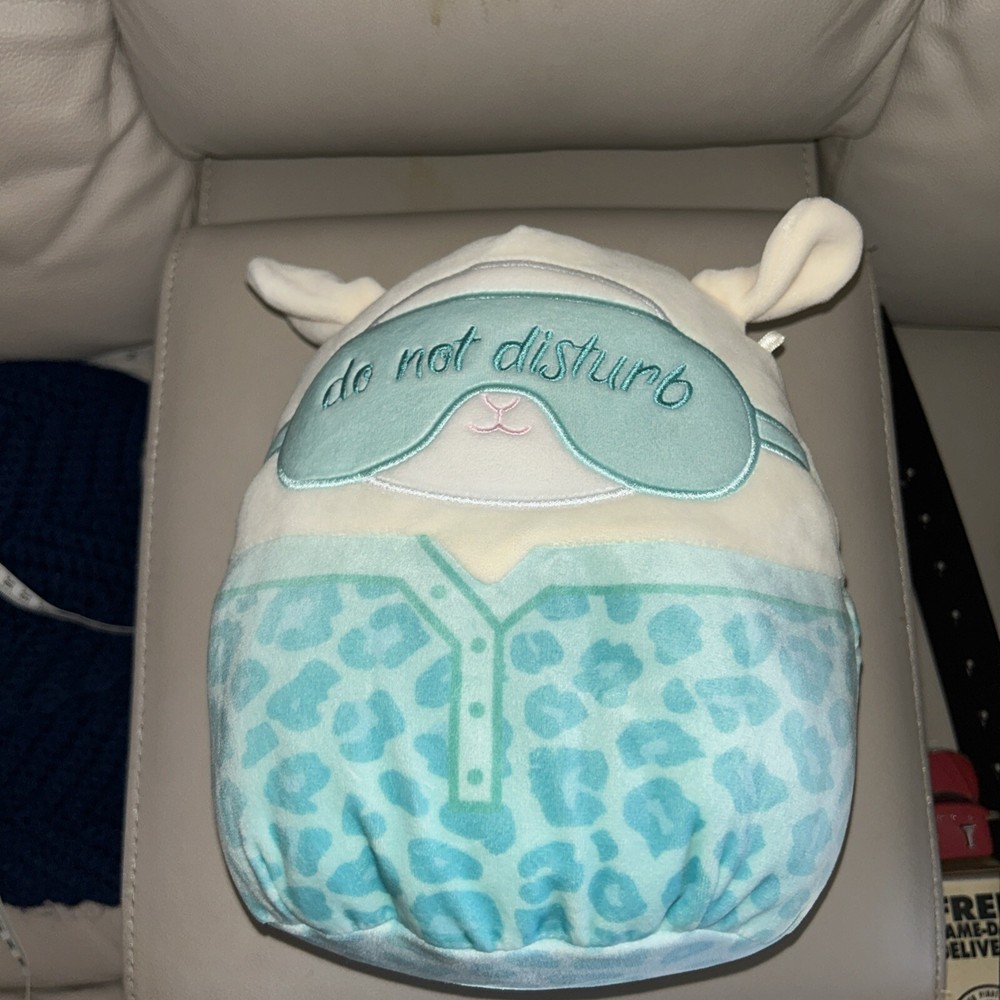 Squishmallow Sophie the Lamb 8in Do Not Disturb Sleeping Plush by Kellytoy