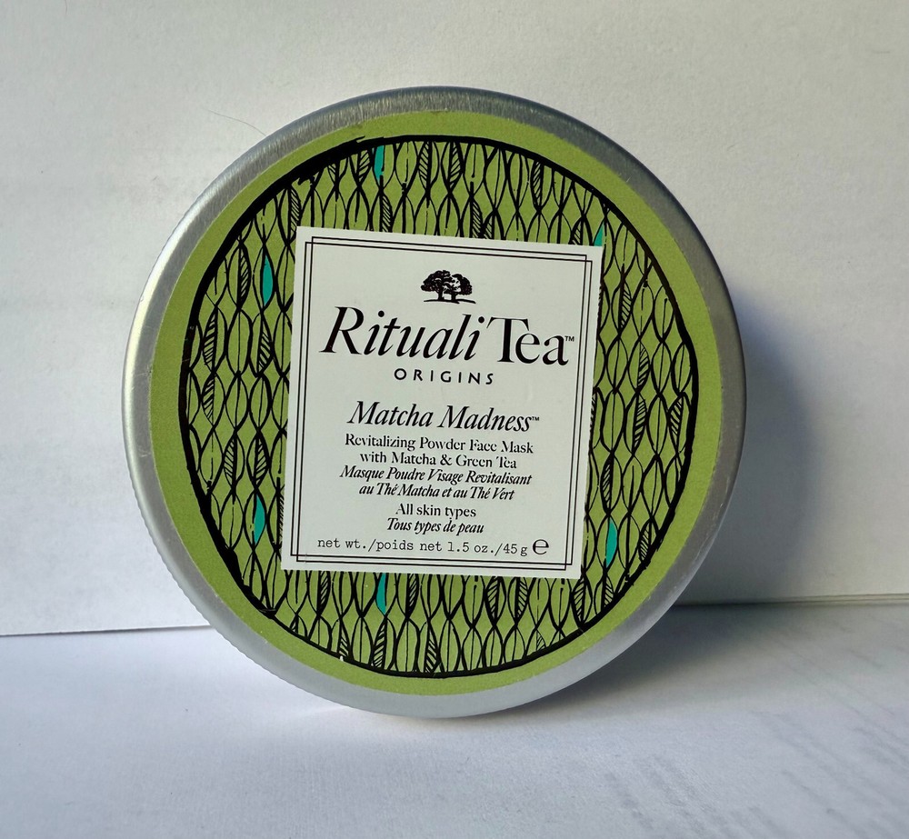 Origins Rituali Tea Matcha Madness Revitalizing Powder Face Mask 1.5oz Seal