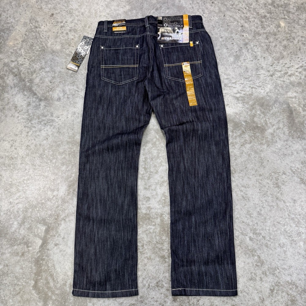 Southpole Jeans mens 36 x 34 y2k baggy hip hop deadstock Indigo skater NWT 90s