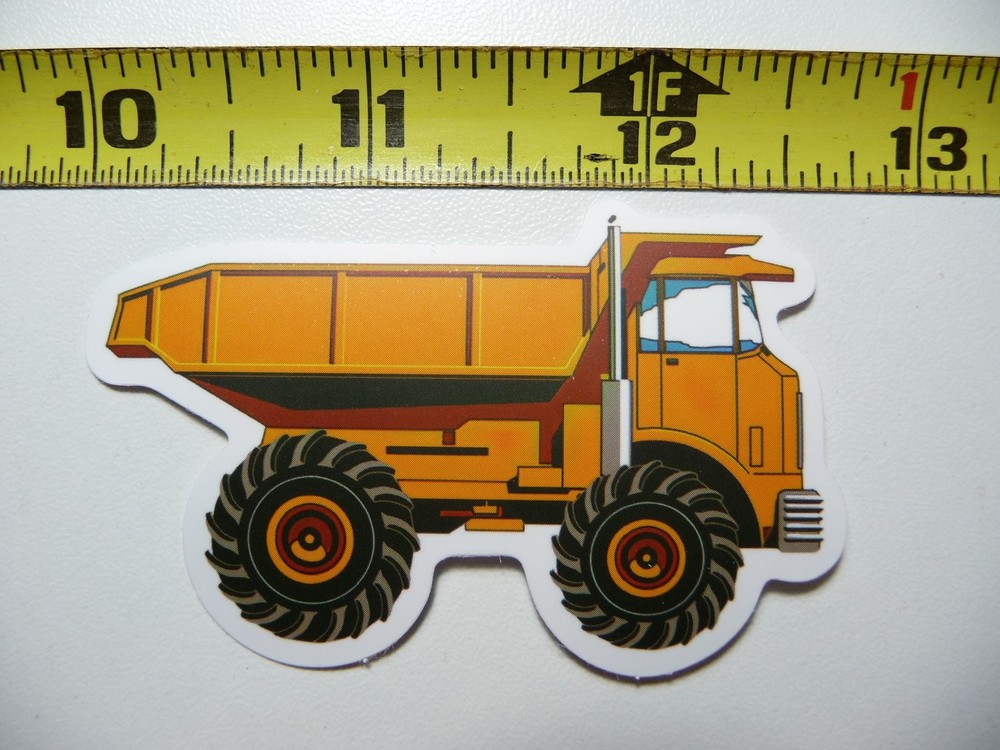 NICE TIRES RIGHT HEAVY DUMP TRUCK DECAL STICKER FUN FUNNY CONSTRUCTION VEHICLE