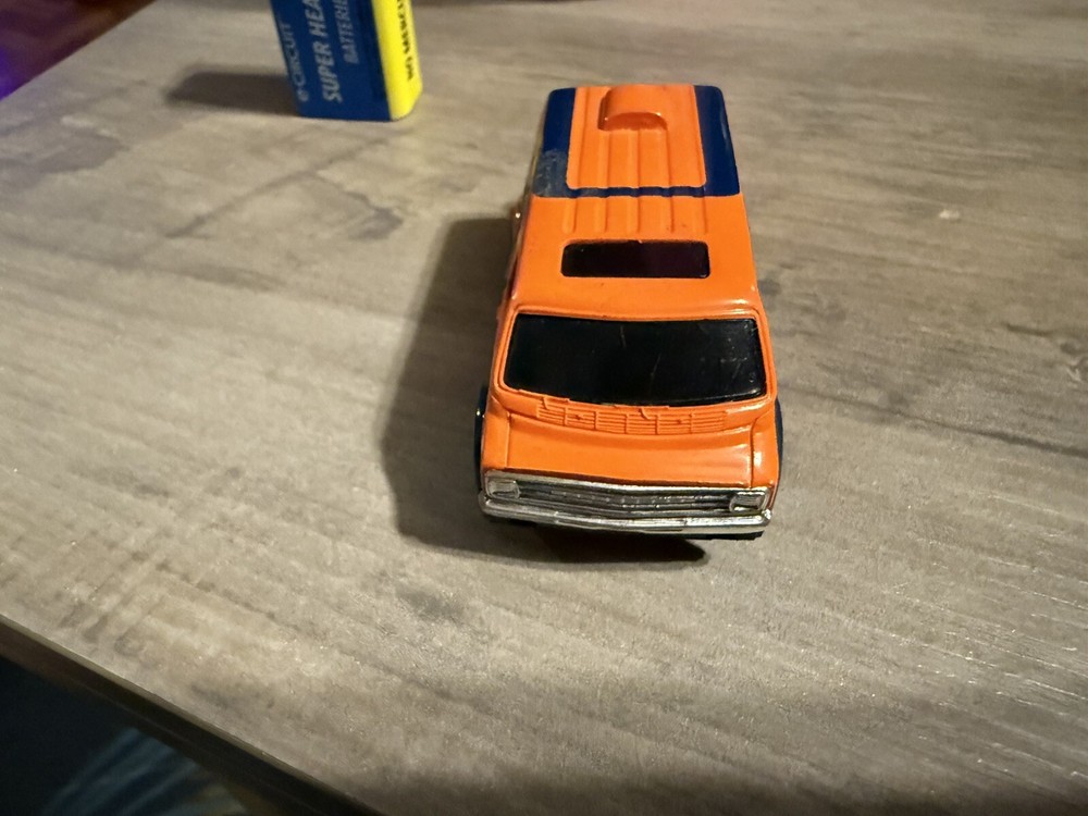 Vintage Tyco Orange Blue Dodge Van HO Scale Slot Car Racing Ready