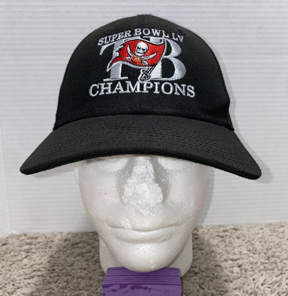 Gorra ajustable New Era negra para hombre Tampa Bay Buccaneers Super Bowl LV 9Forty