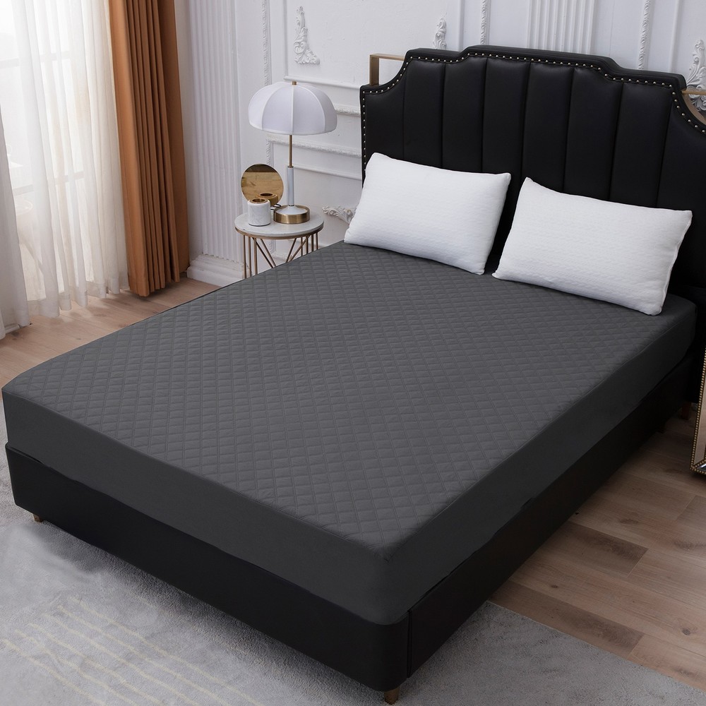 King Queen Full Twin Size Waterproof Mattress Protector Quilted Fitted Cover
