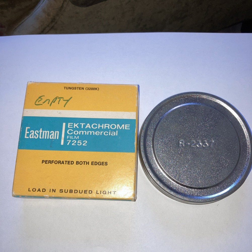 Kodak Ektachrome Commercial Film 7252 Eastman Tungsten 3200k Emulsion 16mm Roll