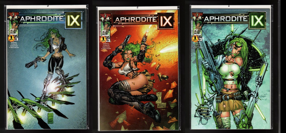 APHRODITE IX #1B,1C,1D (9.6/9.8 NM+ AVG) TOP COW/IMAGE 2000 DAVID FINCH/WOHL