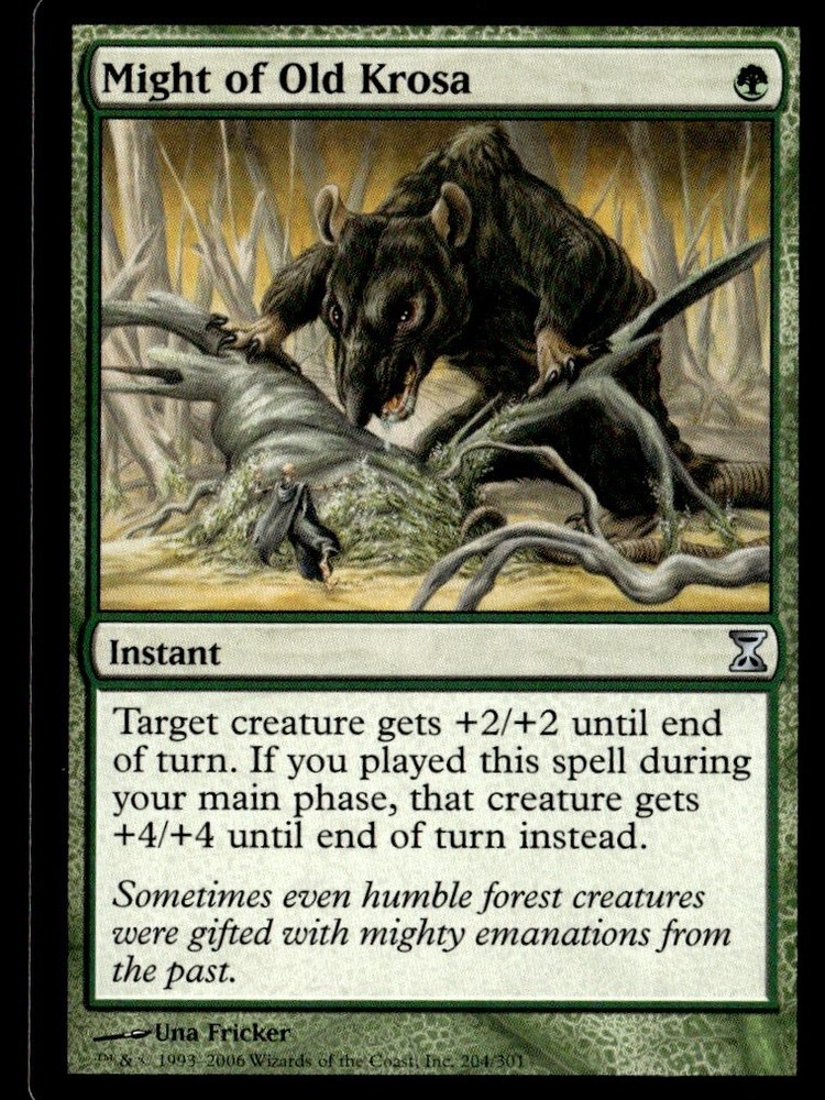 2006 Time Spiral Might of Old Krosa Expansion/Uncommon #204