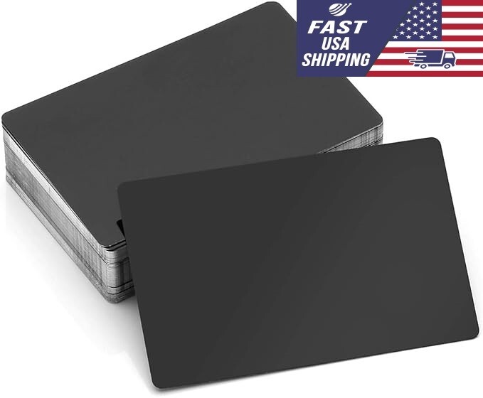 50Pcs Metal Engraving Blanks Multipurpose Aluminum Business Card Blanks