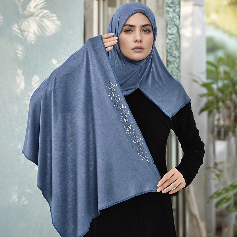 Instant Hijab Long Scarf Wrap Head Women Muslim Head Cover Shawls Islamic Arab