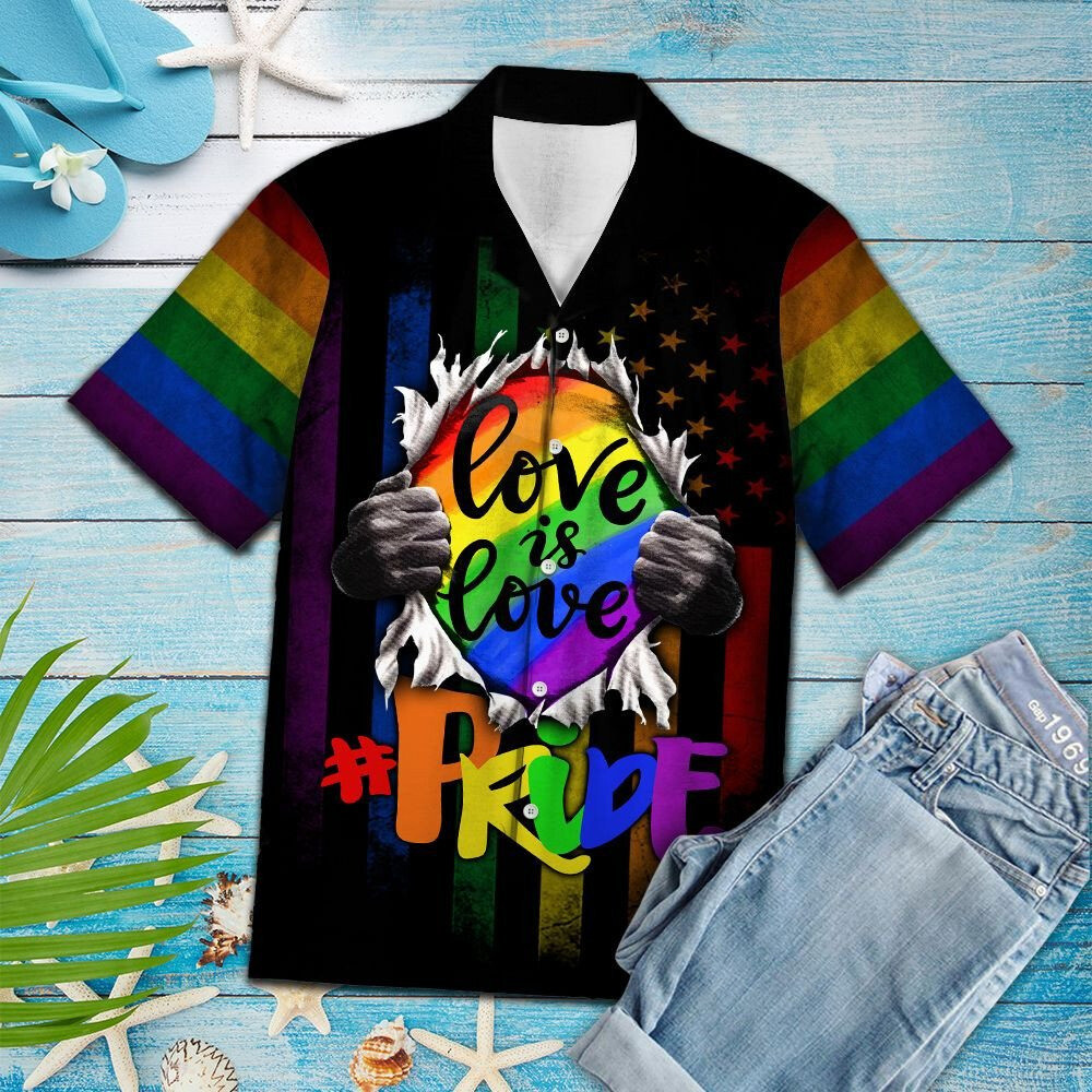 LGBT Pride 3D I Don’t Need Anyone’s Approval to Be Me Vibrant Hawaiian Shirt for Empowerment and Self-Expression