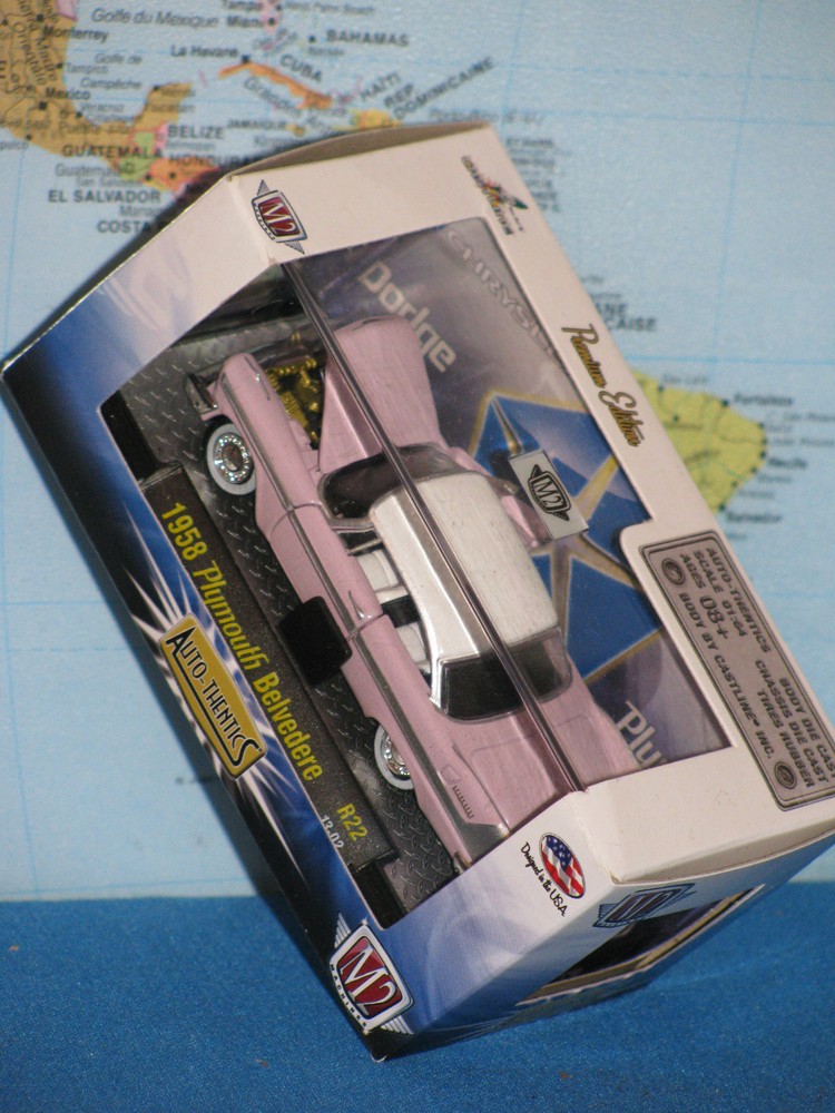 M2 MACHINES 1958 PLYMOUTH BELVEDERE PREMIUM EDITION AUTO THENTICS **BRAND NEW**
