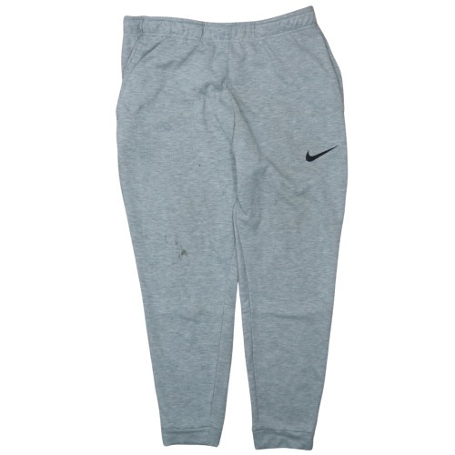 Nike Mens Joggers Grey Dri FIT Tapered Leg Elastic Waist Gym Training Pants L