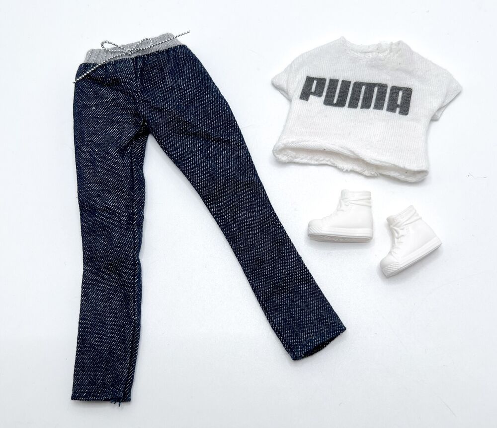 Puma Top Shirt Fashion Fever L3390 Pants Barbie Doll Clothes Shoes (Read)