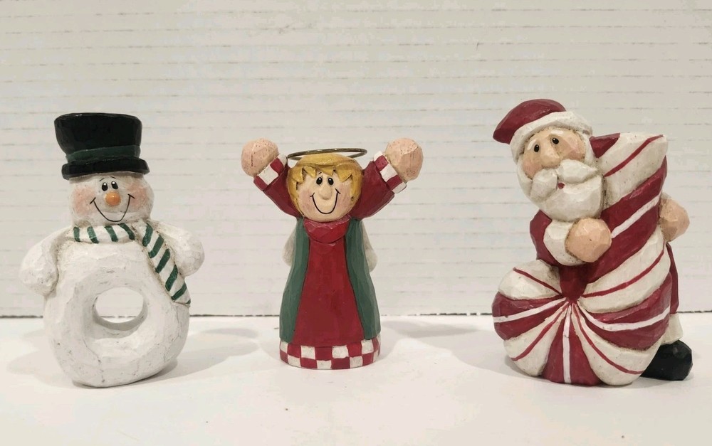 Eddie Walker * Midwest of Cannon Falls * JOY Santa, Snowman & Angel Set