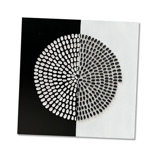 Art Black and White Abstract Texture Art Oil Painting Modern Art Canvas Yi058