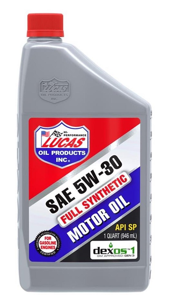 Lucas Oil SAE 5W-30 Fully Synthetic API SP Motor Oil 1 Quart Bottle Single 10049