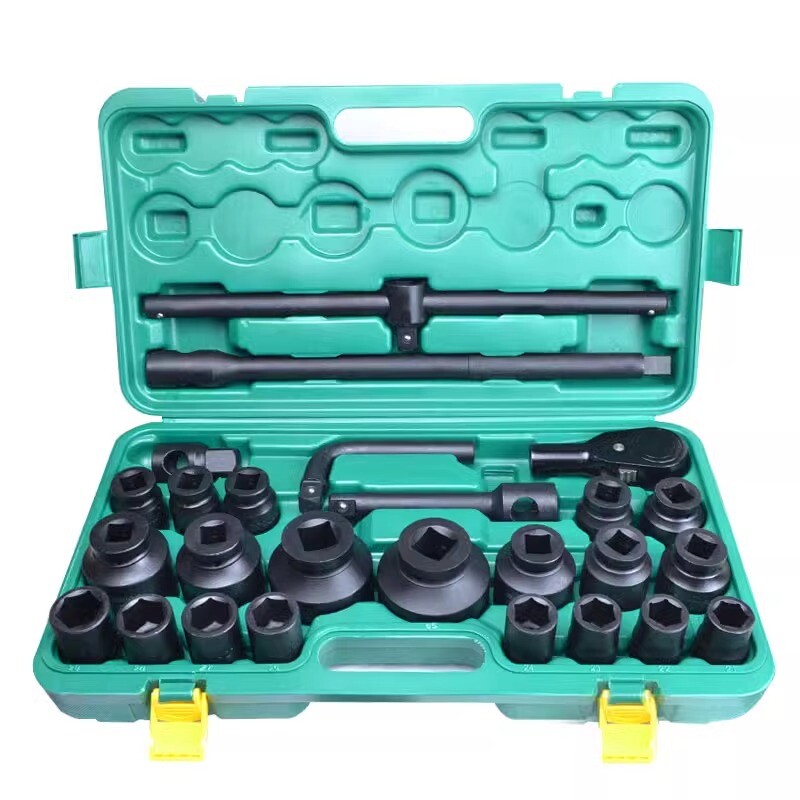3/4 Heavy Duty 26 Piece Socket Tool Set Medium Wind Cannon Socket Wrench