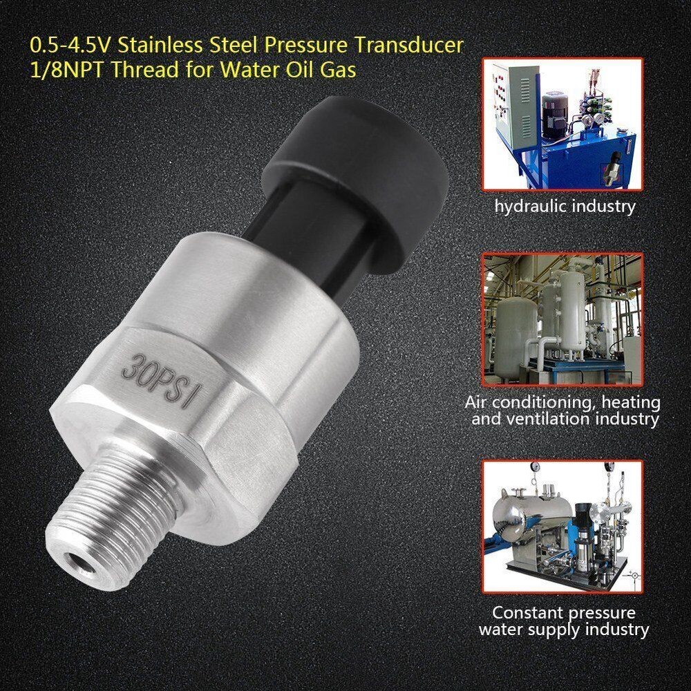 Stainless Steel Pressure Transducer Sensor for Oil Fuel Air Water Monitoring