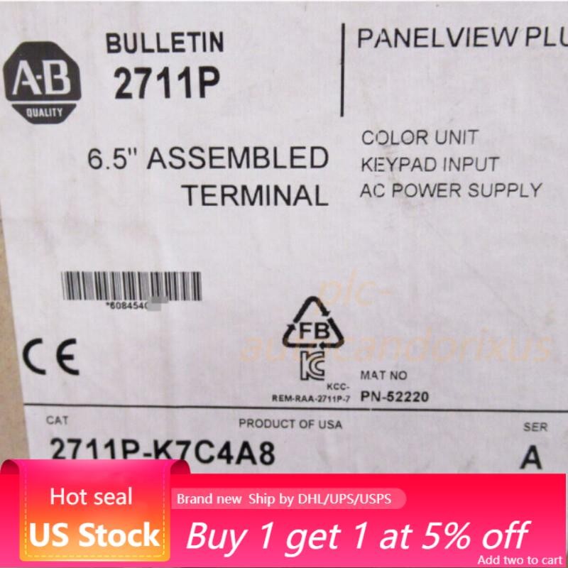 NEW 2711P-K7C4A8 PanelView Plus Terminal 2711P-K7C4A8 US Free Tax