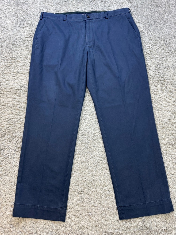 Brooks Brothers Pants Mens 40x30 Advantage Chino Stretch Clark Fit Trousers Blue