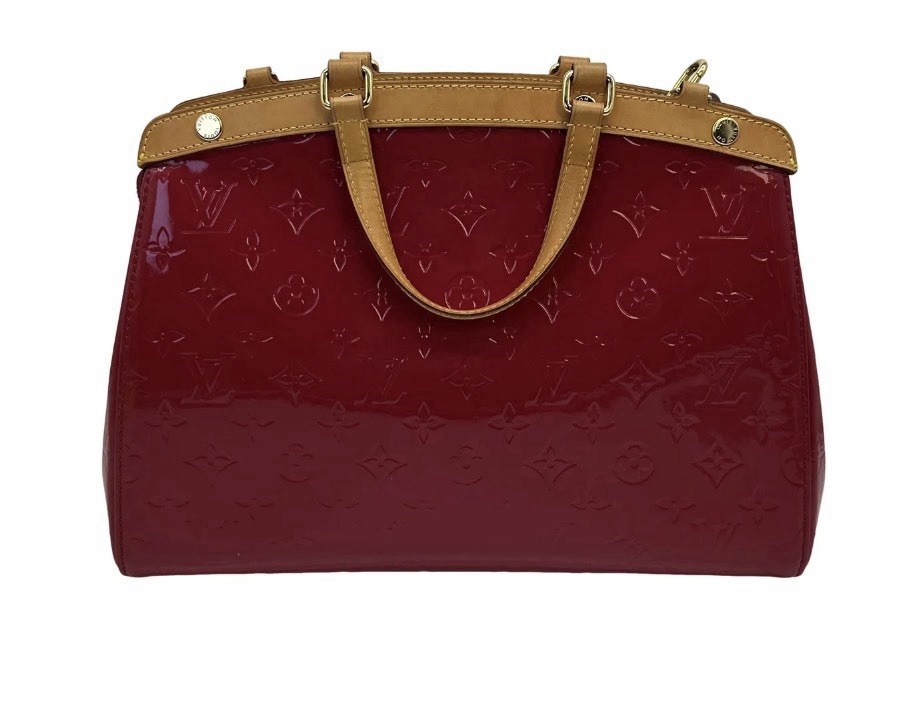 LOUIS VUITTON Vernis Brea MM Rose Indien, monogram-embossed patent leather