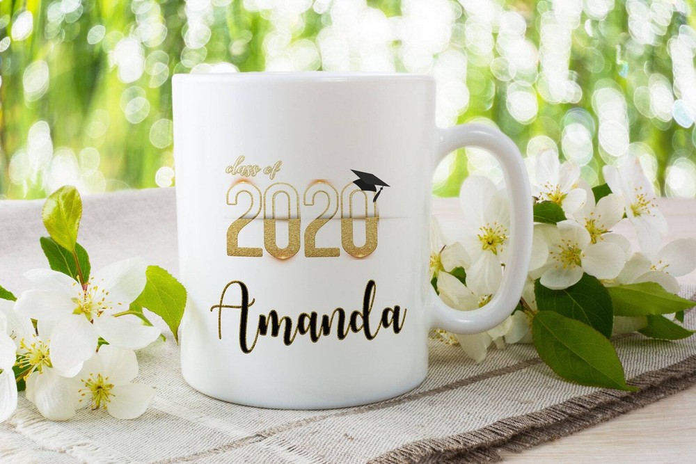 Personalized Graduation Coffee Mug Graduation Gift 2020 Custom Grad Mug Senior