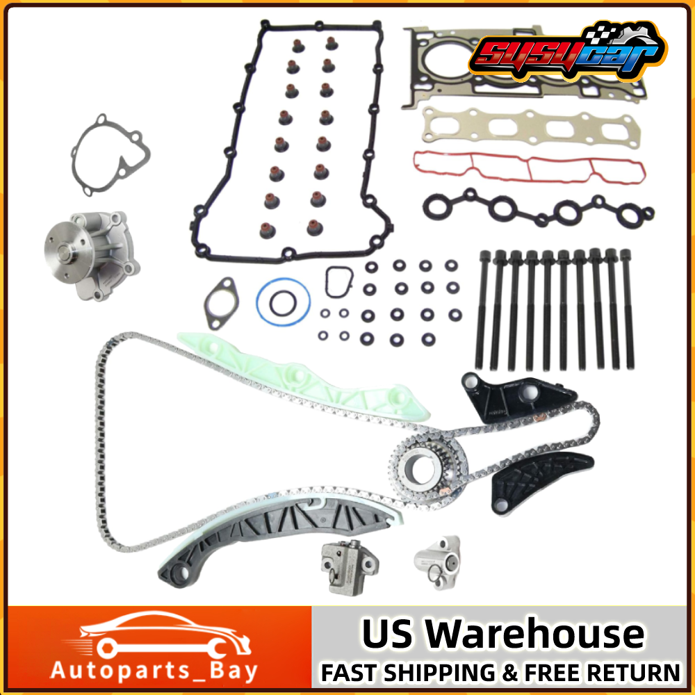 Timing Chain Head Gaskets Set Bolts for 07-13 Chrysler Dodge Jeep 2.0L 2.4L DOHC
