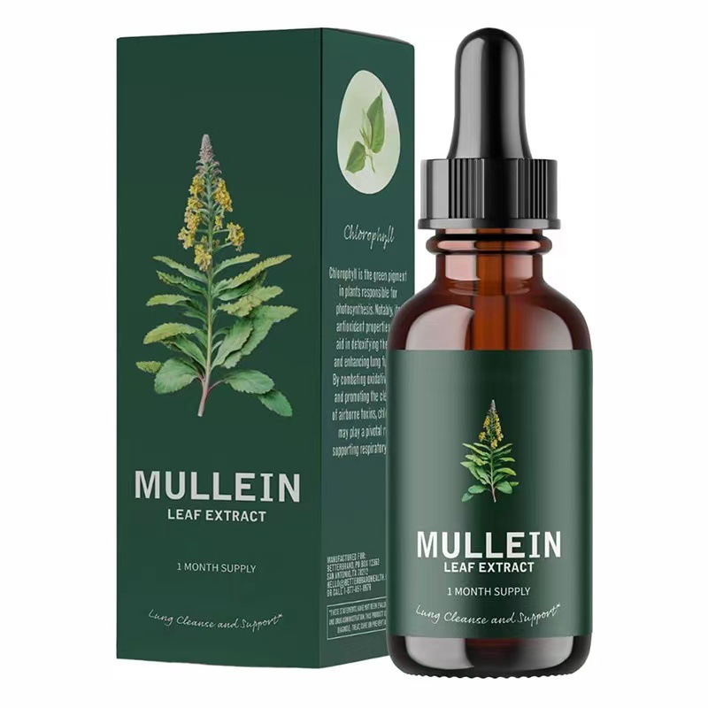 Mullein Extract Powerful Lung Cleanse Respiratory Herbal Drop Free Shipping