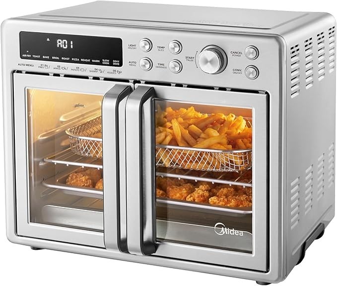 Midea Flexify French Door Toaster Oven Air Fryer Combo, 26.4 QT, Extra Large Air