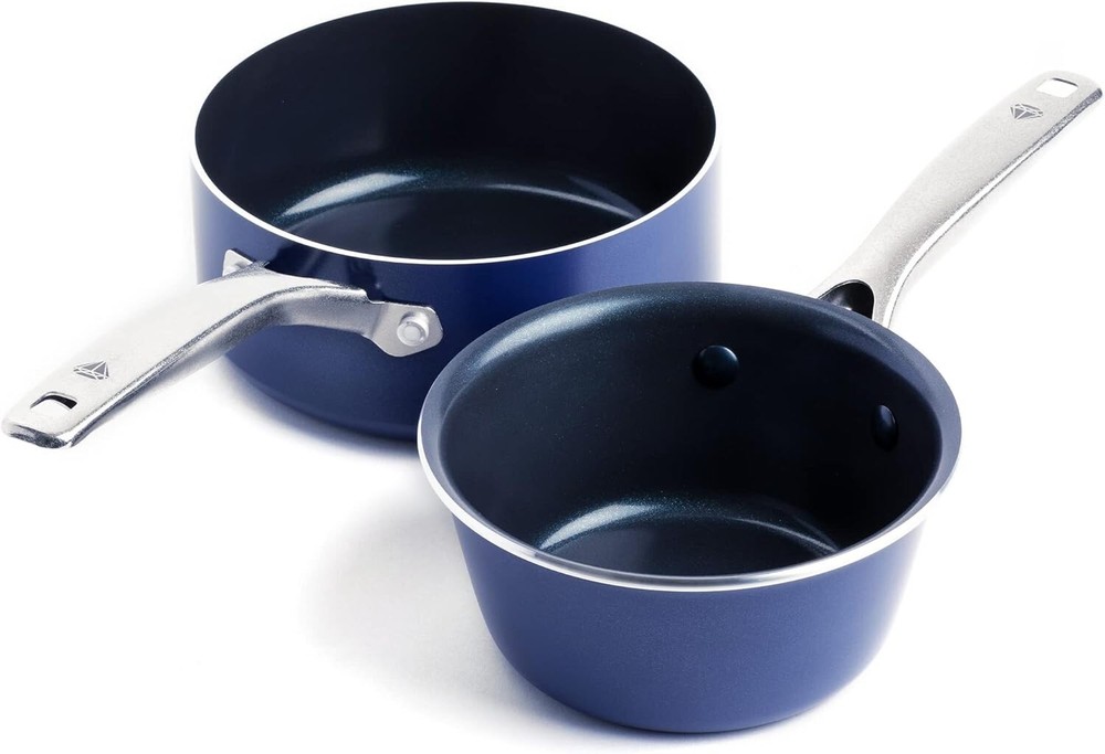 Blue Diamond Cookware, Saucepan Set, 1QT and 2QT