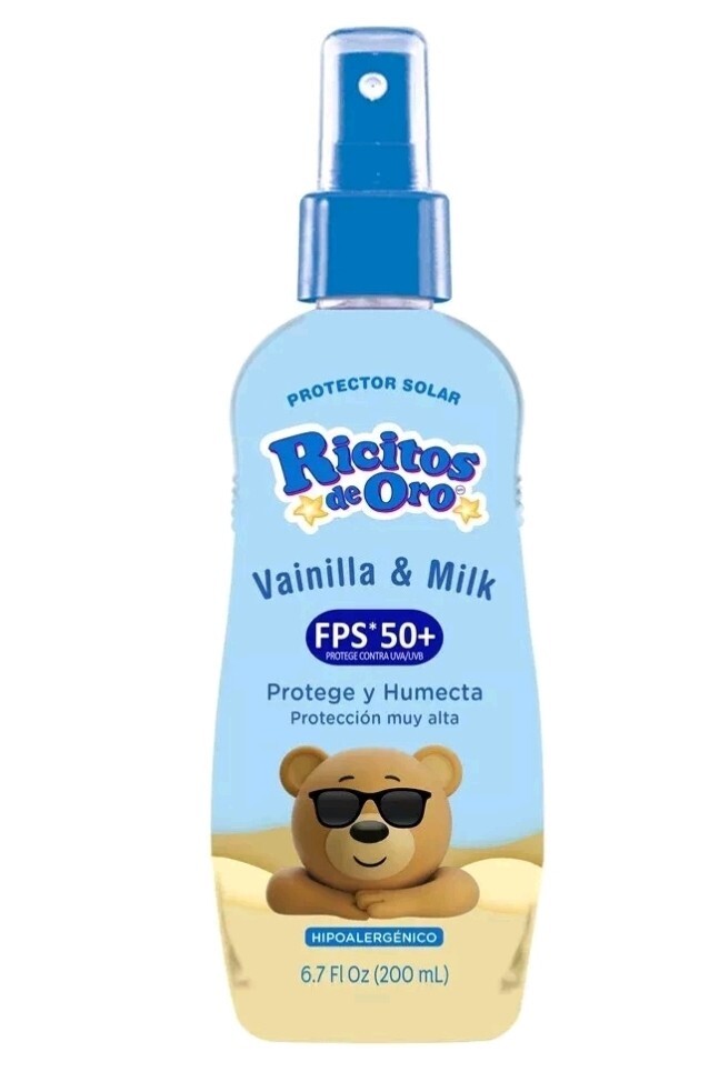 RICITOS DE ORO Baby Sunscreen FPS 50 Vainilla & Milk 6.7 oz