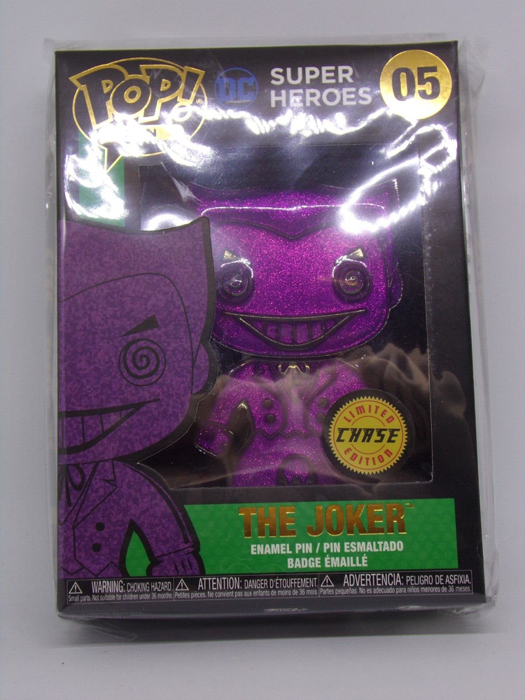 Funko Pop Pin DC Super Heroes - The Joker #05 Chase, NISB
