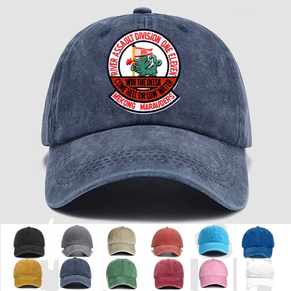 Custom Embroidered Hat RAD 111 River Assault Division, Veteran Cap, Trucker Hat
