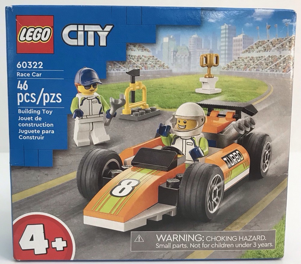 LEGO City Race Car with  Mini Figures 60322 Building Set 46 Pieces Ages 4+ NEW