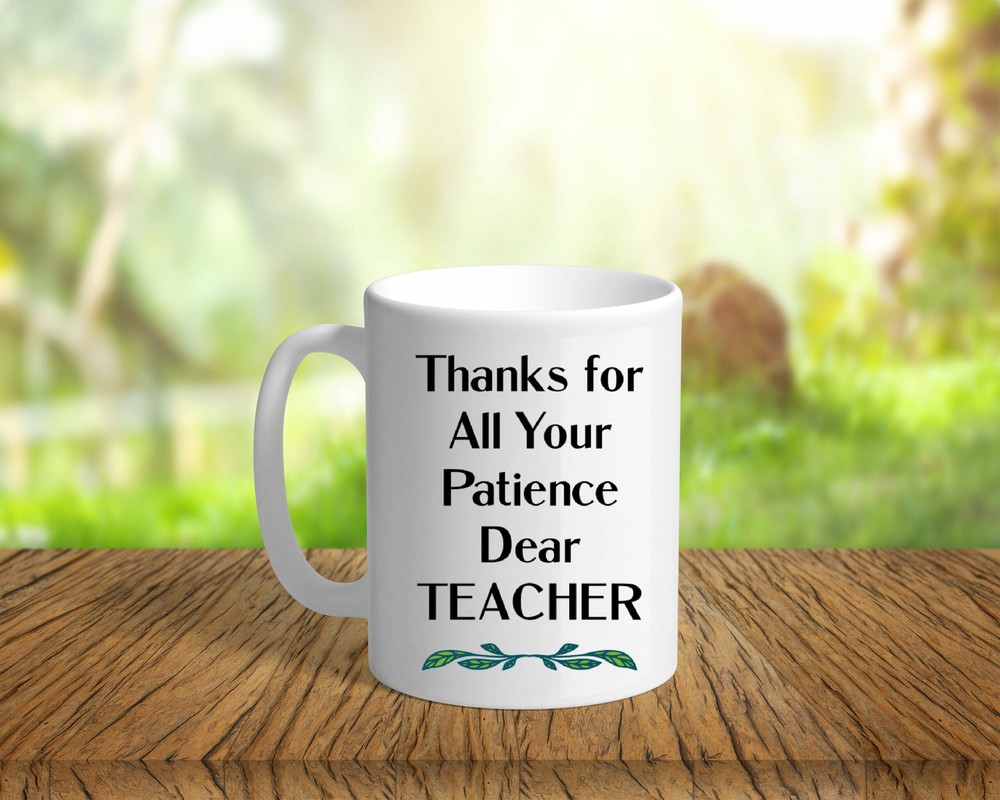 Dear Teacher Mug Funny Gift Coffee Mug Teacher Gifts Thank You Gift For Friend