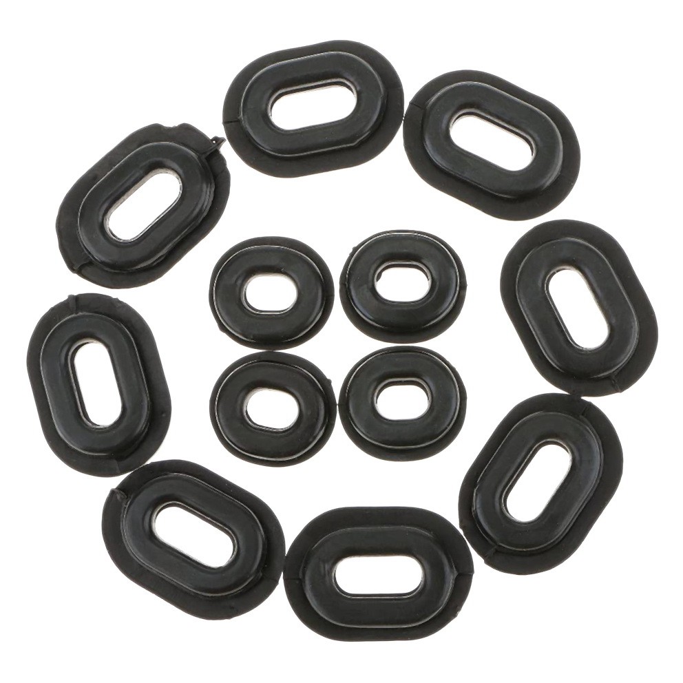 12Pcs Motorcycle Rubber Side Cover Grommets Replacement Gasket Fairings for2513