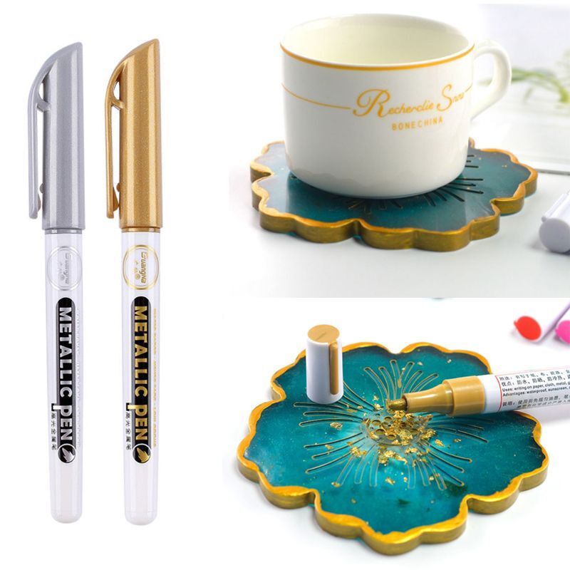 Metallic Drawing Pen Resin - Acrylic Paint DIY Resins DIY Mold Highlight Marker