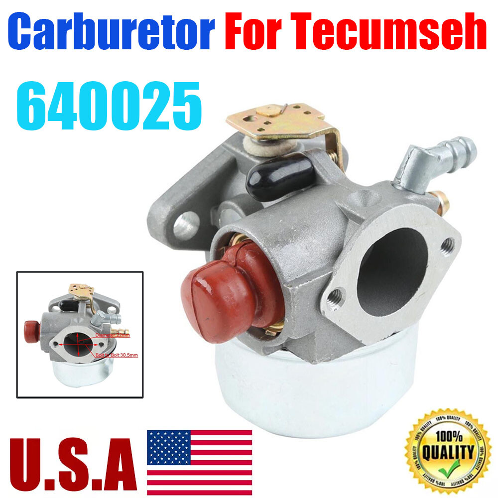 Tecumseh 5HP 6HP 6.5HP Carburetor Replacement OHH55 OHH60 OHH65 640025 USA Made